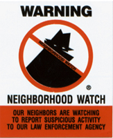 Boris the Burgular Neighborhood Watch Sign
