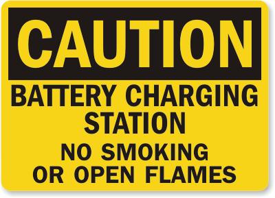 Charging on Battery Charging Area Signs   Durable Custom Safety Sign At Best