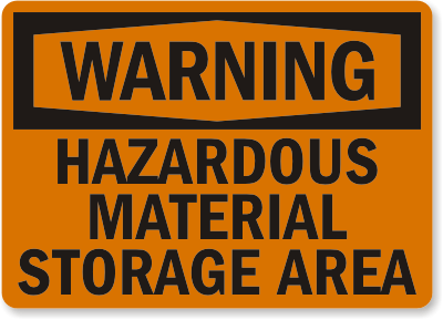 Hazard Material Signs