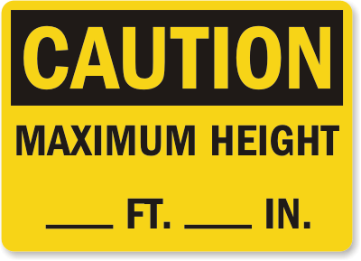 Height Sign