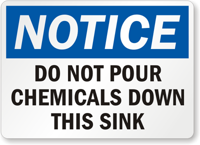 Sink Sign