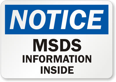 msds signage