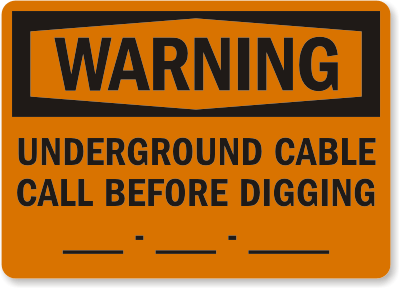 digging sign