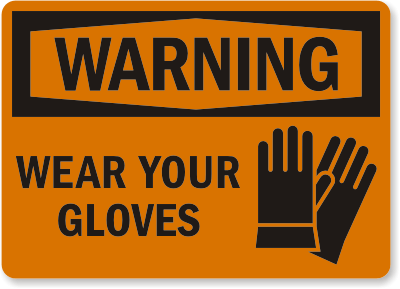 Gloves Sign
