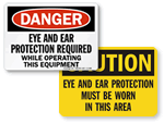 Eye Protection Required When Using This Tool Safety Label LPPE501