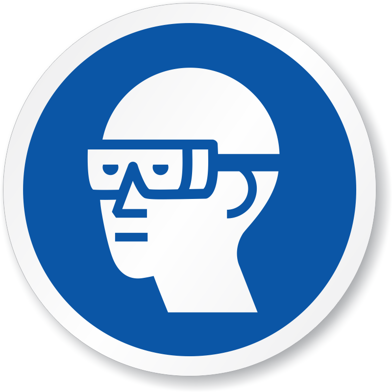 ISO Wear Safety Goggles Sign