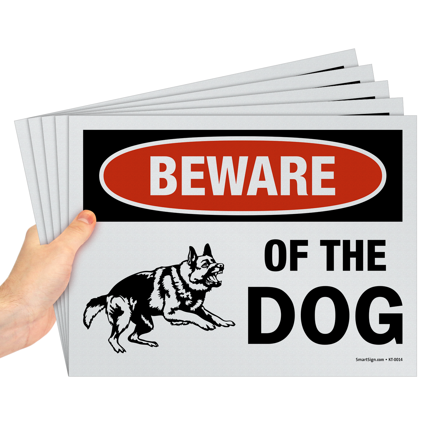 beware of dog sign