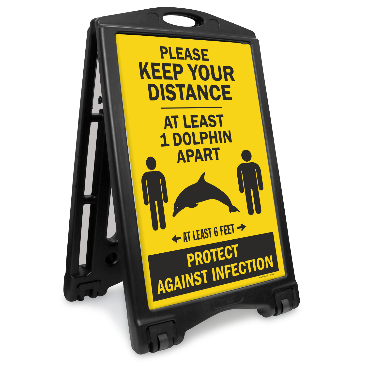 https://www.mysafetysign.com/img/lg/K/keep-your-distance-at-least-one-dolphin-apart-sidewalk-sign-k-roll-1311.png