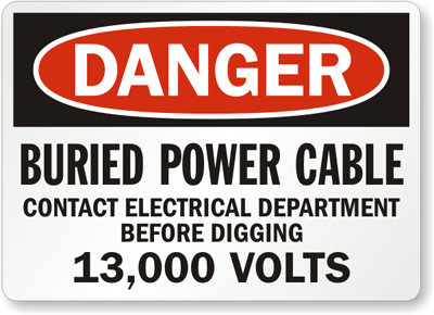 Buried Cable Signs - Buried Cable Warning Signs