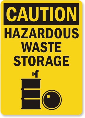 Hazardous Waste | HazWaste Signs - MySafetySign.com