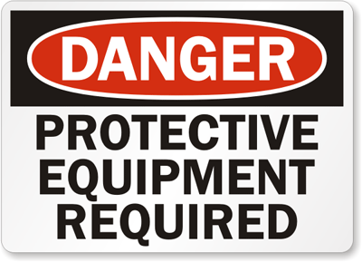 PPE Sign - Protective Equipment Required, SKU: S-2897 - MySafetySign.com