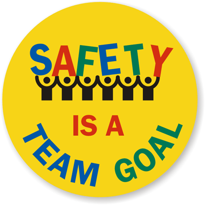 Safety is a Team Goal Sign, SKU: SF-0013 - MySafetySign.com