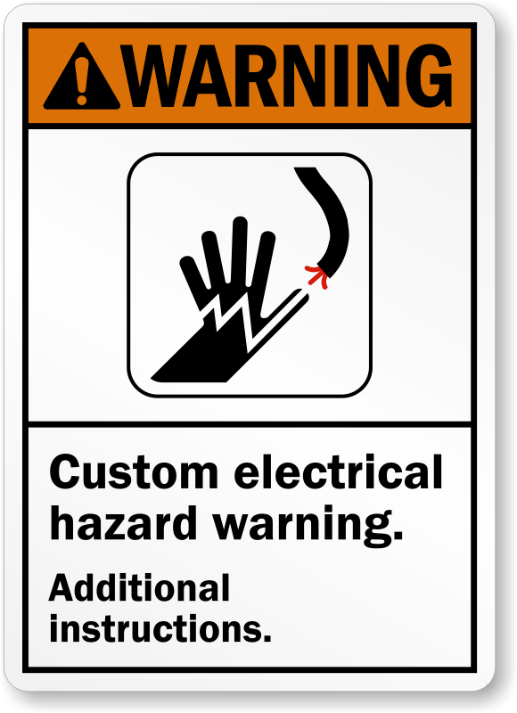 Electrical Warning Sign Clip Art