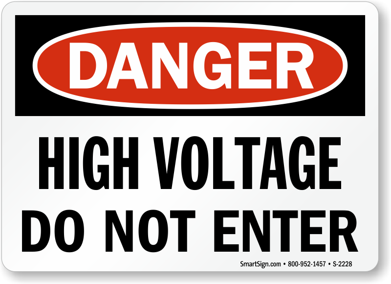 High Voltage Signs Fast Free Shipping From Mysafetysign