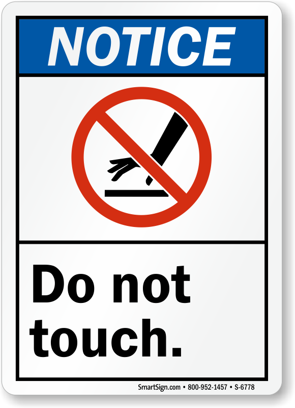 Do not touch Braille - Do Not Touch - Sticker