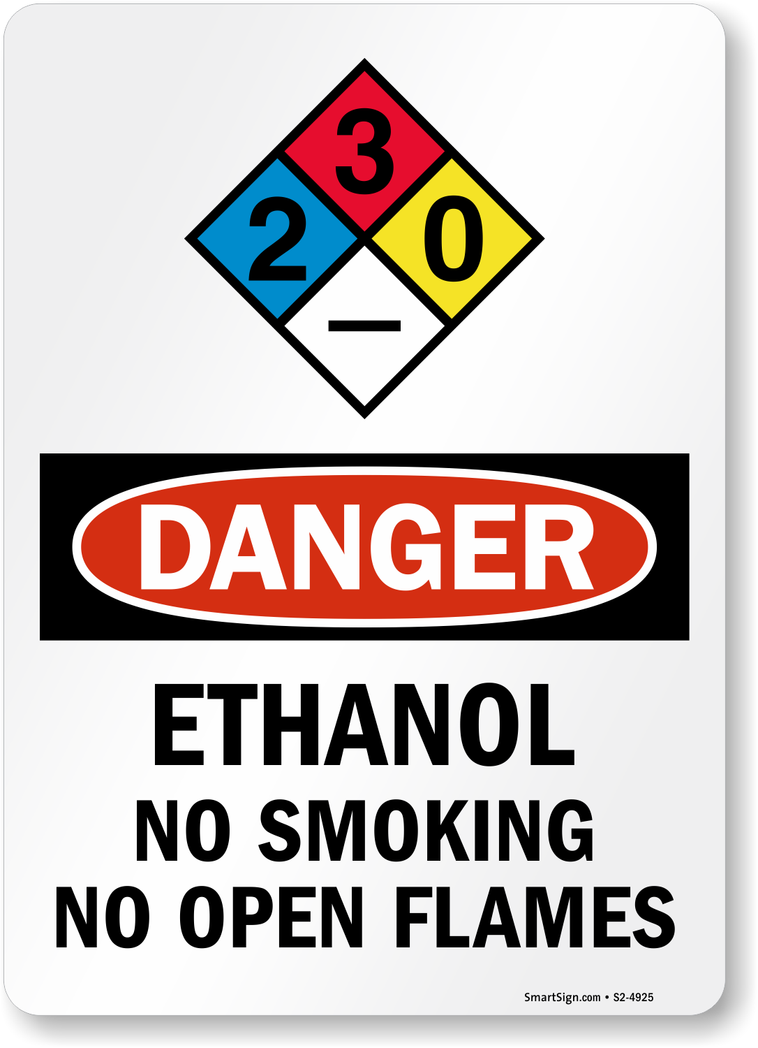 Ethanol Sign, SKU: S2-4925
