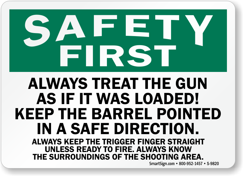 Gun Safety Rules Poster Hse Images Videos Gallery
