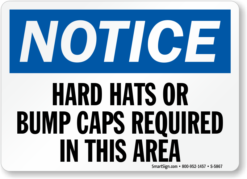 Hard Hat Protection Required Sign