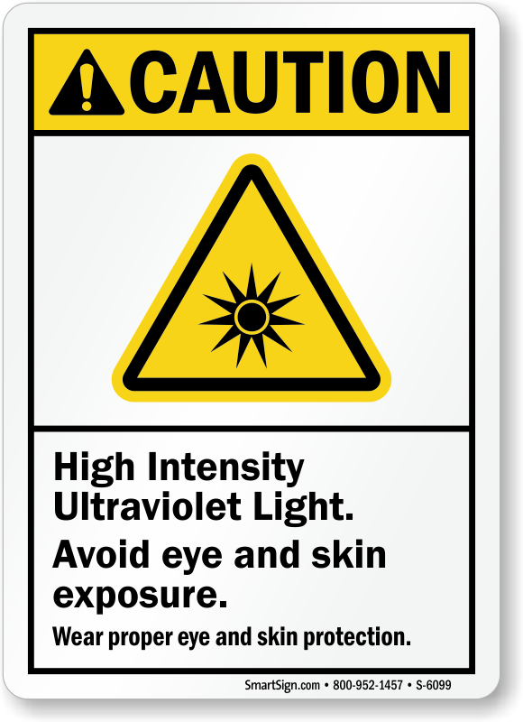 Warning - UV Light Hazard