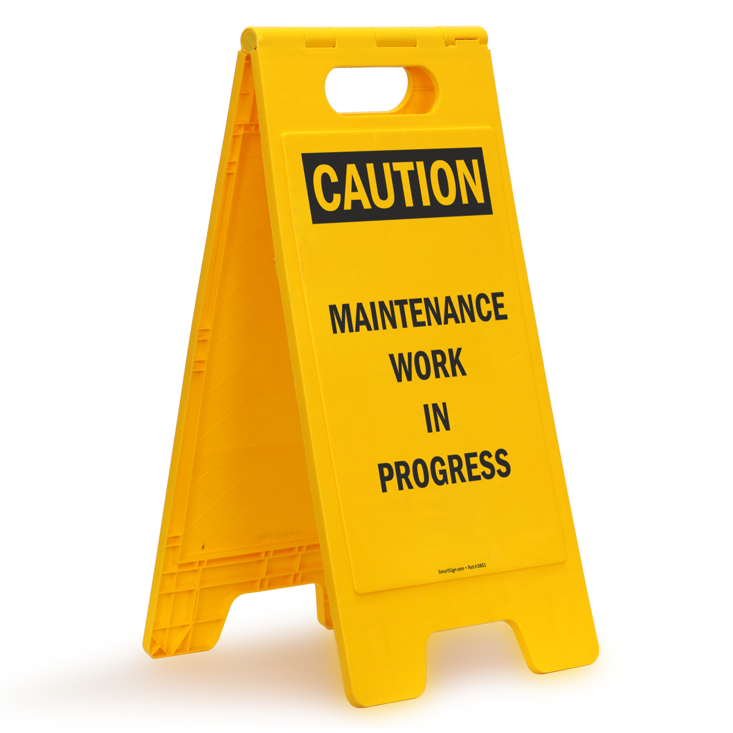 Caution Maintenance Work In Progress Standing Floor Sign