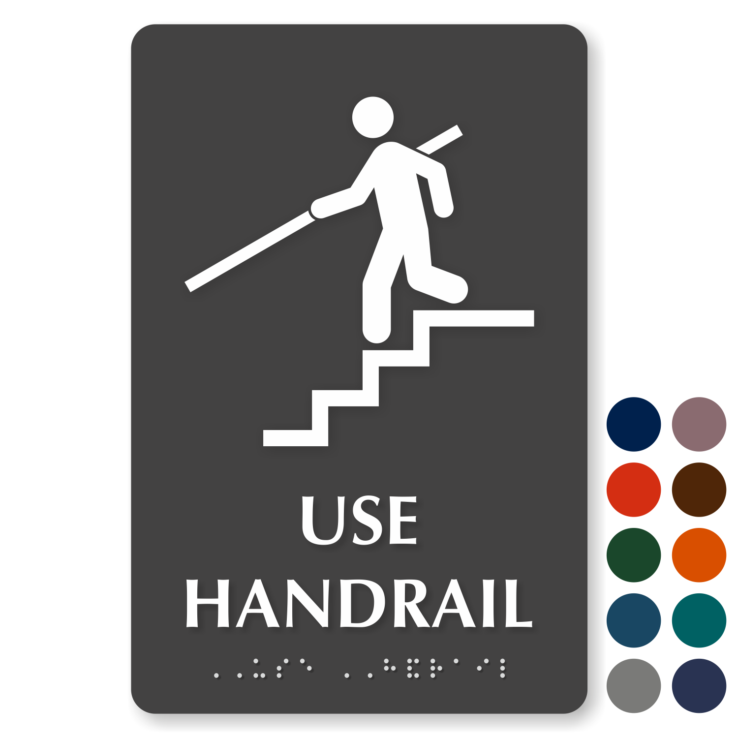 word usage - Is it correct to say Please hold on to the subhandrail and  railings while walking up the stairs? - English Language Learners Stack  Exchange