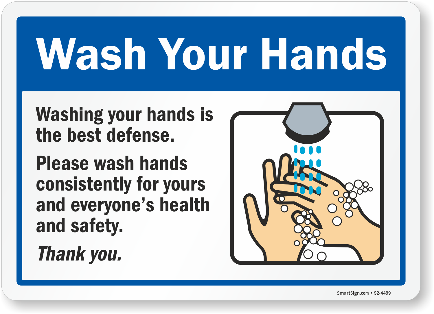 hand washing safety symbol