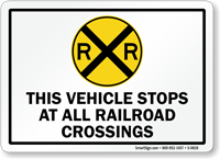 Traffic Signs, Storage Space Railroad Crossing Sign W10-11