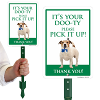 Its Your Dooty Please Pick It Up Funny Dog Poop Sign